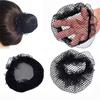 Ladies Solid Plan Black Hair Bun Cover Snood Net Ballet Women Dance Skating