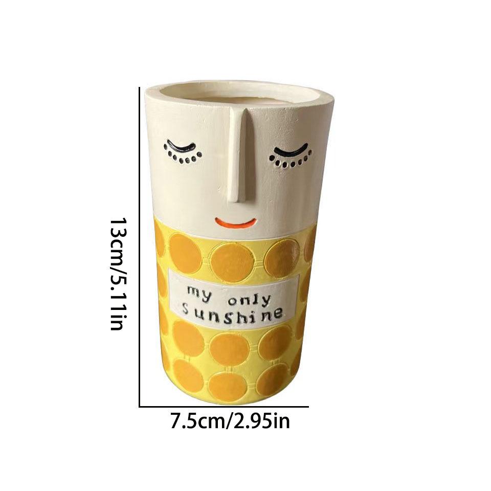 

Resin vase Mother s Day Valentine s Day gift Succulent flower pot is suitable for courtyard home balcony decoration