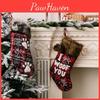 Cozy Fabric Christmas Stockings Featuring Adorable Dog Paw Prints For Holiday Joy