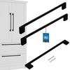 KOTARBAU® Kitchen Furniture Handle Classic Modern Oblong Long Matte Black 289 MM Spacing 256 MM Set of 2
