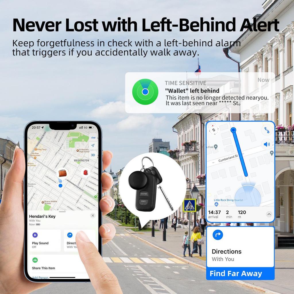 Airtag Bluetooth Anti-Loss Locator for Elderly & Children - Apple FindMy Compatible