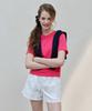 MOOD INSIDE WOMAN (Woman) Color Pack Essential Layered Crop Half Tee_Gray