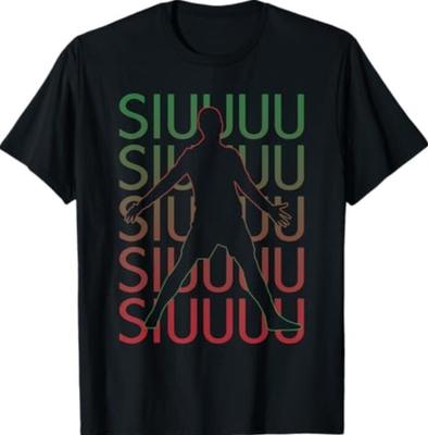 Siuuu Funny Soccer Football Boys Men Women Soccer Player T-Shirt