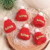 5/10Pcs Christmas Decoration Mini Knitted Hat Scarf Christmas Knitted Decoration Winter Doll Clothing Accessories DIY Gift Decor