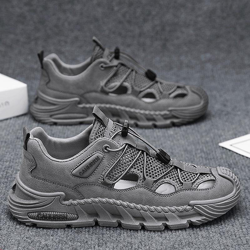 Big Net Hollow Men's Shoes Summer New Outdoor Sports Shoes Men's Breathable Casual Sandals Men's Trendy Shoes