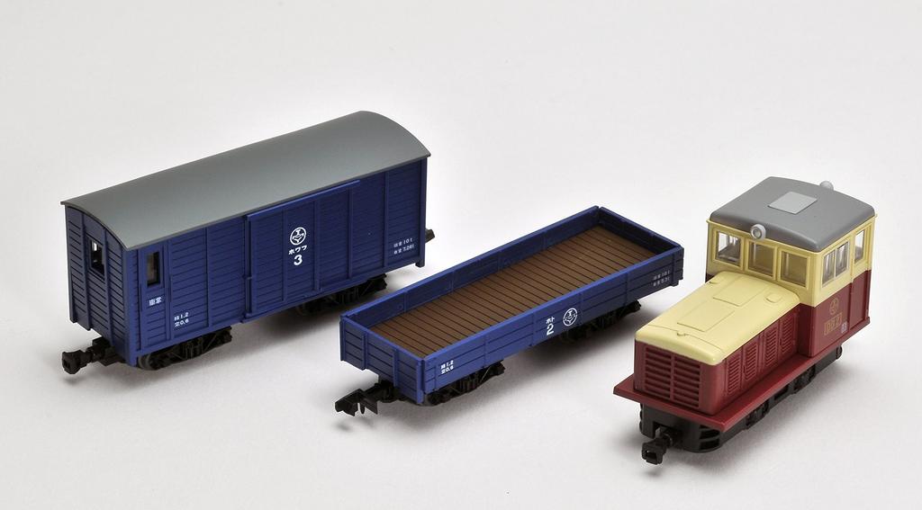 Tomytec Geo Collection Railway Collection Iron Collection Narrow Gauge 80 Nekoya Line Freight Train Photo 1 White Old Paint Set Diorama Supplies (DB1