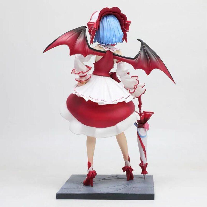 Touhou Project Lolita Dress Remilia Scarlet 25cm Anime Figure Gothic Vampire Girl GK Statue PVC Model Toy Desktop Ornament Gifts