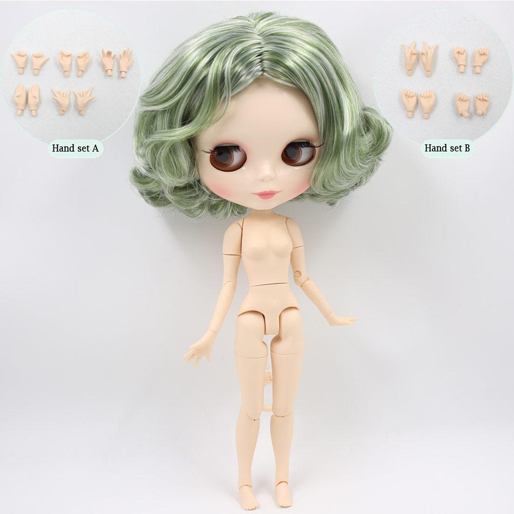 

ICY DBS Blyth Кастомная кукла №BL4299/136 Зеленый микс Белые волосы 1/6 bjd ob24 аниме