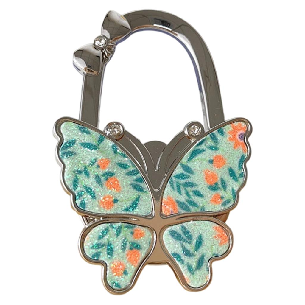 Glitter Butterfly Bag Clip Hook for Handbags, Decorative Purse Hanger