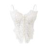 Elegant Lace Patchwork Backless Camisole Corset for Women - Slimming Spring Top