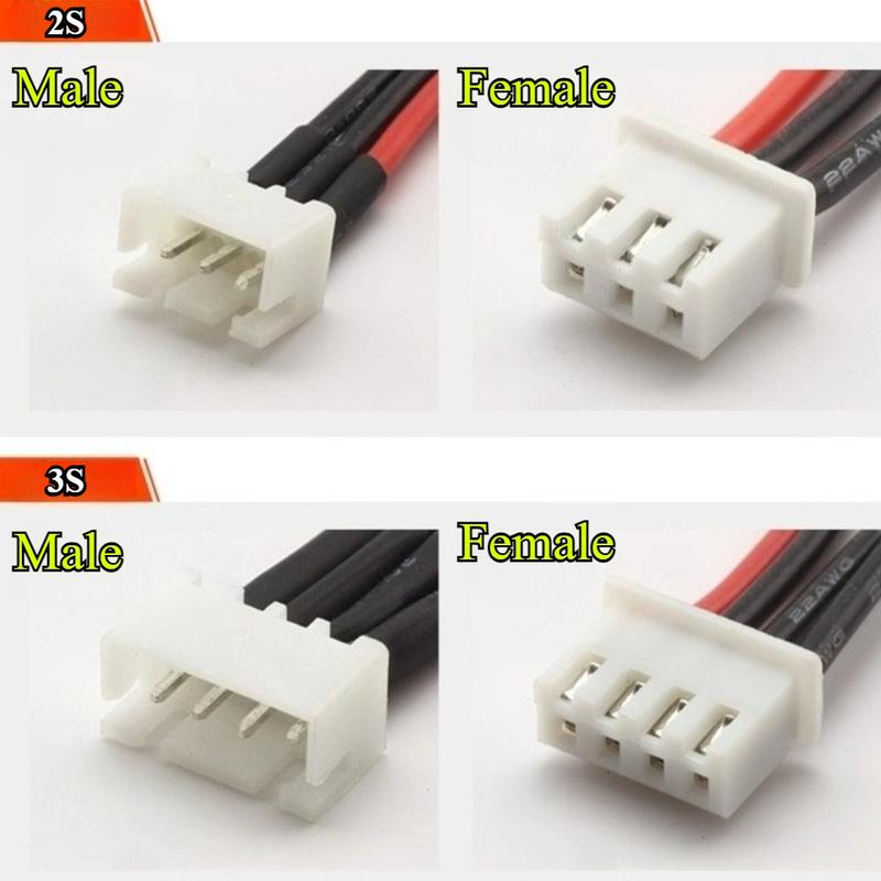 1S 2S 3S 4S 5S 6S 7S 8S LiPo Balance Cable Charging Power Extension Wire 10~30CM For RC Drones Rechargeable Lipo Battery DIY Toy