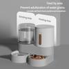 Automatic Pet Feeder and Waterer 2 in 1, Large Capacity Dry Wet Food Separate Dispenser with Timer, Smart Cat Bowl