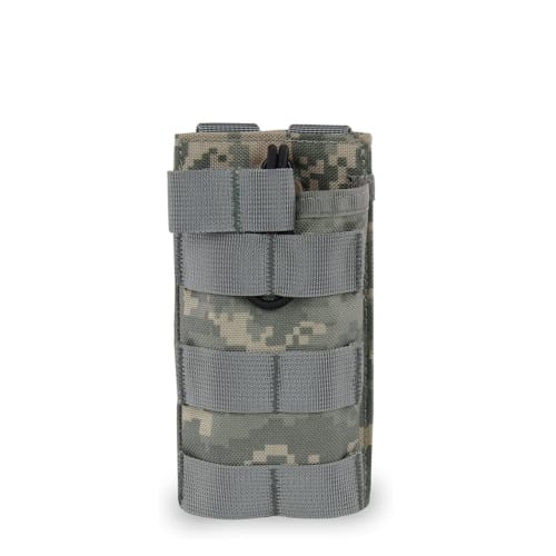 

J-HARK Airsoft Magazine, M4, M16, AK, AR, MOLLE Compatible, Single, Open-Top Magazine Pouch, Airsoft Gear (ACU Digital)