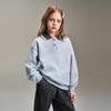 Girls' Polo Sweatshirt & Polka Dot Wide-Leg Pants Set