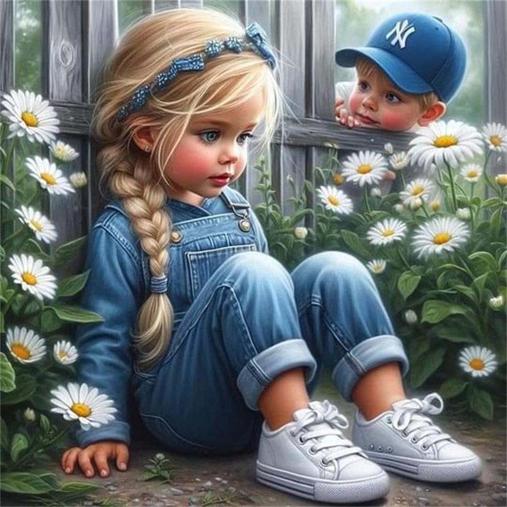Diamond Art Painting Kits Girl Horse Portrait Cross Stitch Needlework Diamond Embroidery Kits Figure Wall Decor