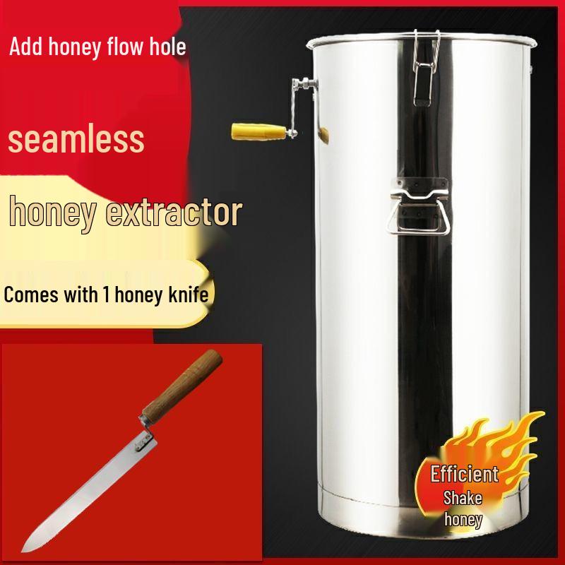 Thickened Stainless Steel Honey Extractor & Spinner Set for Beekeeping