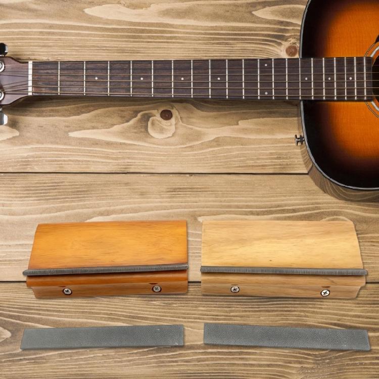 Fret Crown File 3/23/35 Degrees Precisions Guitar Repair Tool Wood Texture for Removing Burrs and Smoothing Fretboard