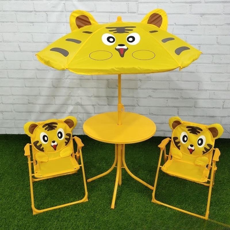 Детский складной зонт-трость с узором «Бабочки»