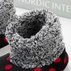 1 Pairs Soft-Soled Anti Slip Fleece-Lined Thickened High Tube Winter Carpet Socks Non-Slip Floor Socks