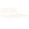 VidaXL Bed Frames White Solid Wood 180x200 Cm Super King 3105616