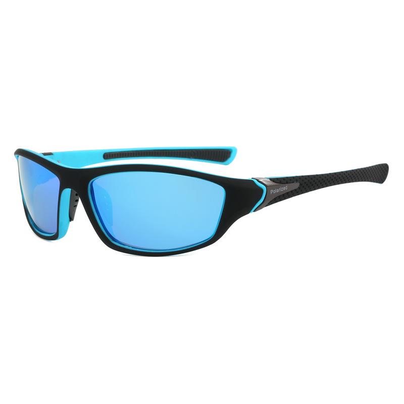 Men's Polarized Iridescent Cycling Sunglasses D120 - Dustproof Sports Glasses, Style 336