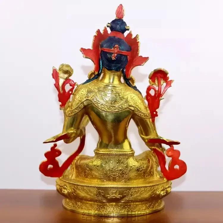 Feng Shui Copper Attract Wealth Buddha Statue Home Living Ornaments