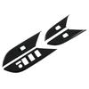 For Toyota Hilux 2024 ABS Carbon Fiber Car Windows Lift Switch Panel Cover Trim Decoration Accessories