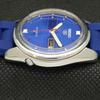 BRUKT VINTAGE SEIKO 5 AUTOMATISK JAPAN HERRE D/D BLÅ SKIVE KLOKKE 621a-a413406-2 SKU621a-a413406