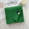 Clearance Japanese soft waxy premium 111 cotton solid color knitted scarf autumn and winter atmosphere versatile warm scarf