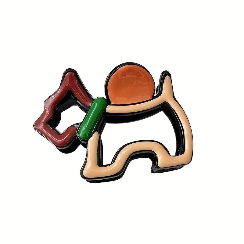 

1pc Elegant Dog-Shaped Hair Claw Clip -Large Shark Clip for Women Hairstyles, Hair Accessories for Casual & Formal Events, Cute Hair Clips