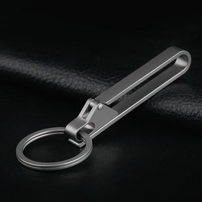 EDC Titanium Alloy Quick Buckle Detach Belt Waist Hanging Keychain Car Key Ring