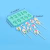 Fun Celebration Number Lollipop and Candle Making Kit High-Quality Silicone Molds