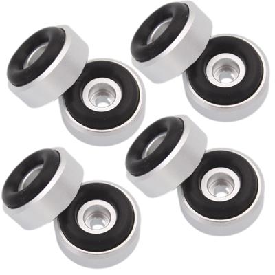 Eitile Audio Insulators for Circular Prevents Set Speakers, Type, Feedback, 8-Piece (Silver)