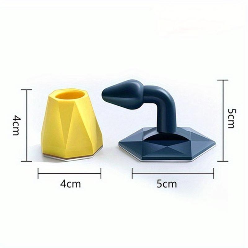 2Pcs-door suction resistor entry suction door touch door rear door handle bathroom silicone non-punching anti-collision silicone door