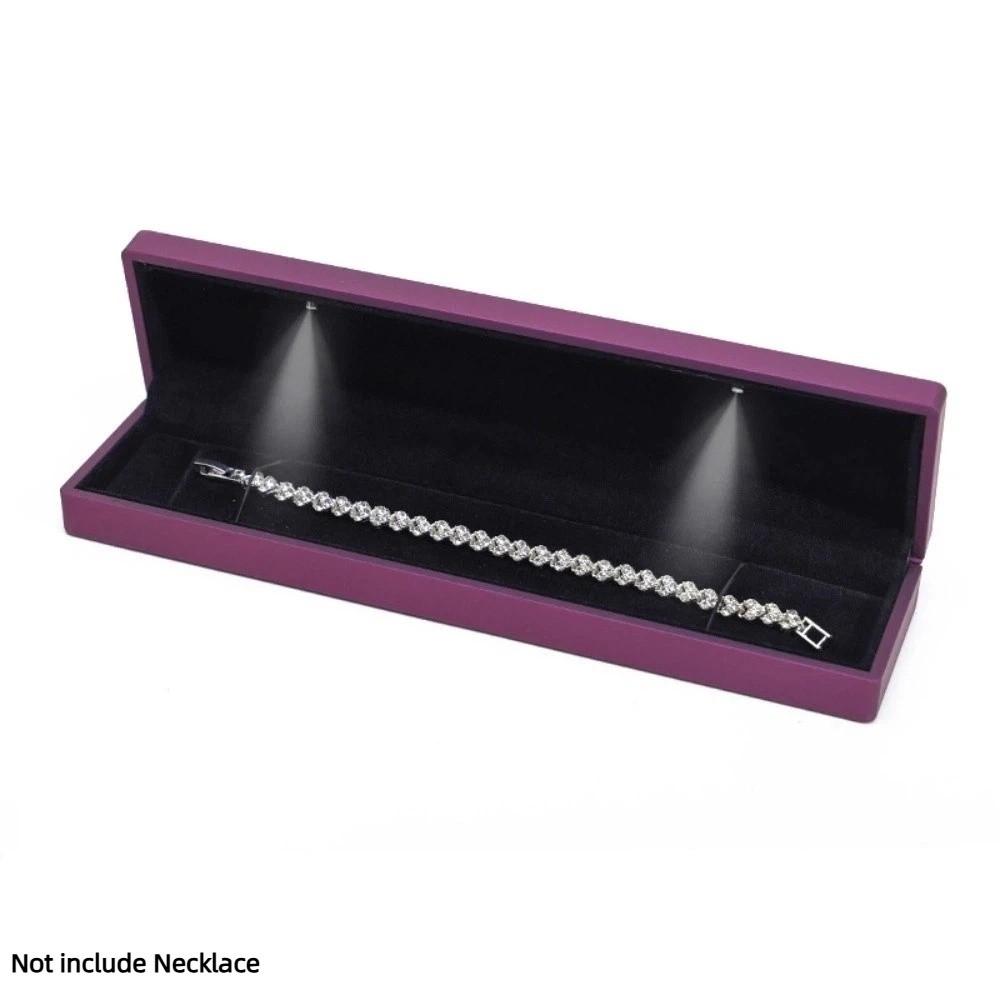Jewelry Display Jewelry Gift Box Velvet Lined Necklace Storage Box Necklace