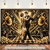 2D Great Gatsby Themed Backdrop for Roaring 20s Party, Speakeasy & Gatsby Events
