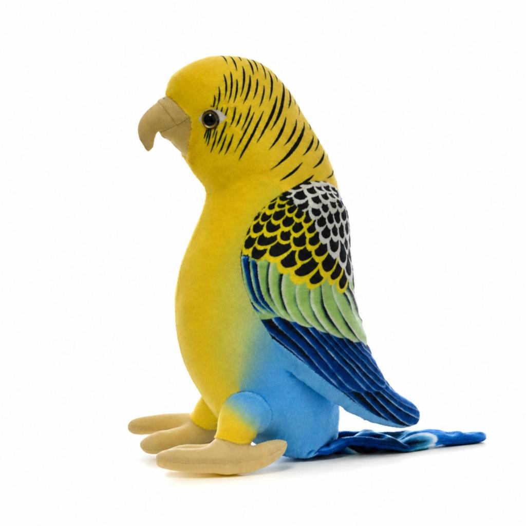 Soft Parrot Toy Cuddly Decorative Bird Figure for Children,