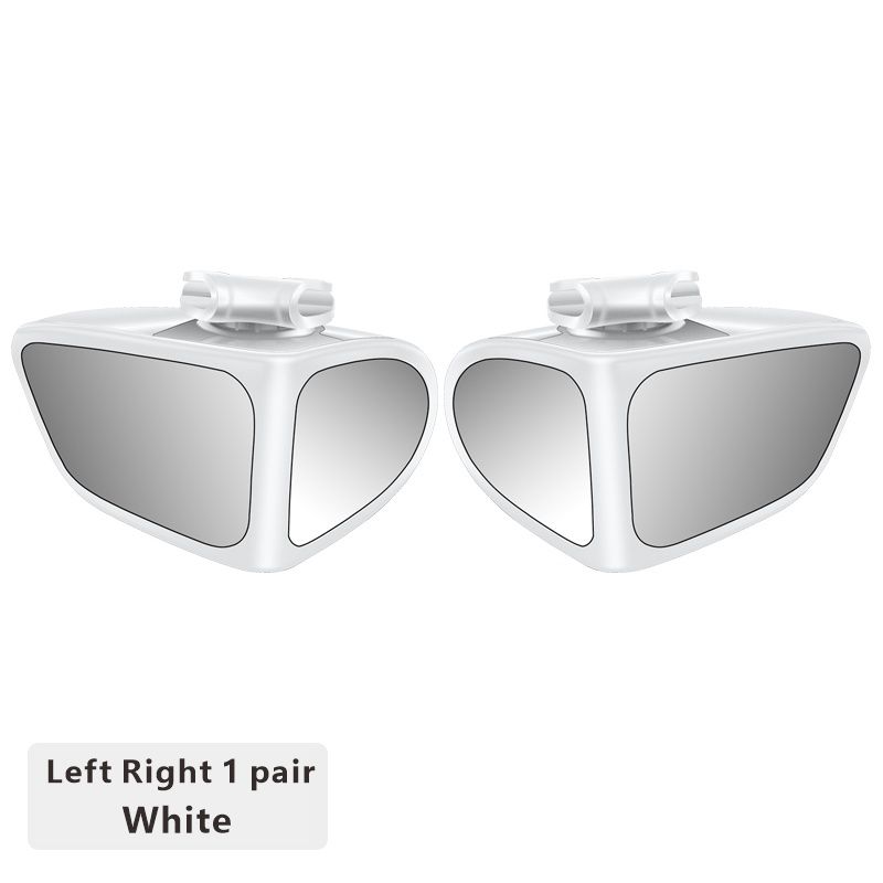 2Pcs Car Rearview Mirrors 360° Blind Spot Mirror Adjustable Rotatable Convex Wide-angle Clear Rearview Safety Mirror Accessories