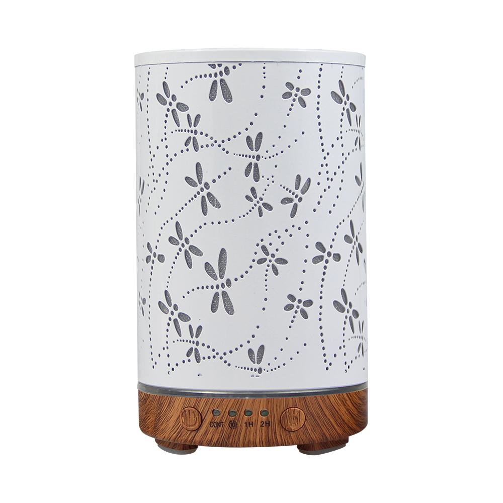 Timing Function Essential Oil Diffuser 100ml Scent Diffuser Hollow Dragonfly Bee Ultrasonic Air Humidifier Iron Aroma Diffuser