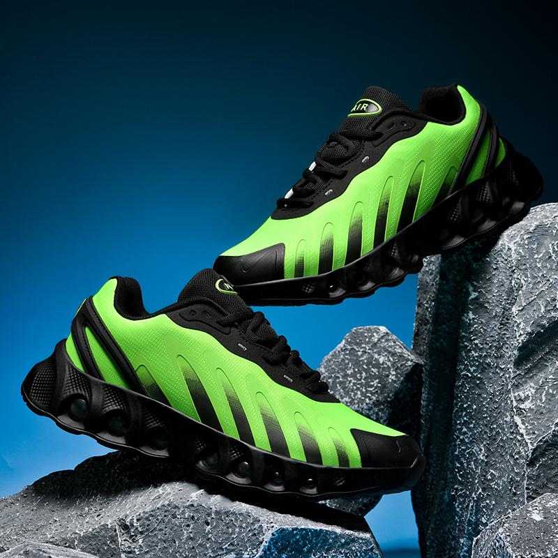 

Men s and Women s Shoes Shock-absorbing Soft Sole Lightweight and Breathable Mesh Casual Shoes Fashionable and Versatile Trendy 37 зелений