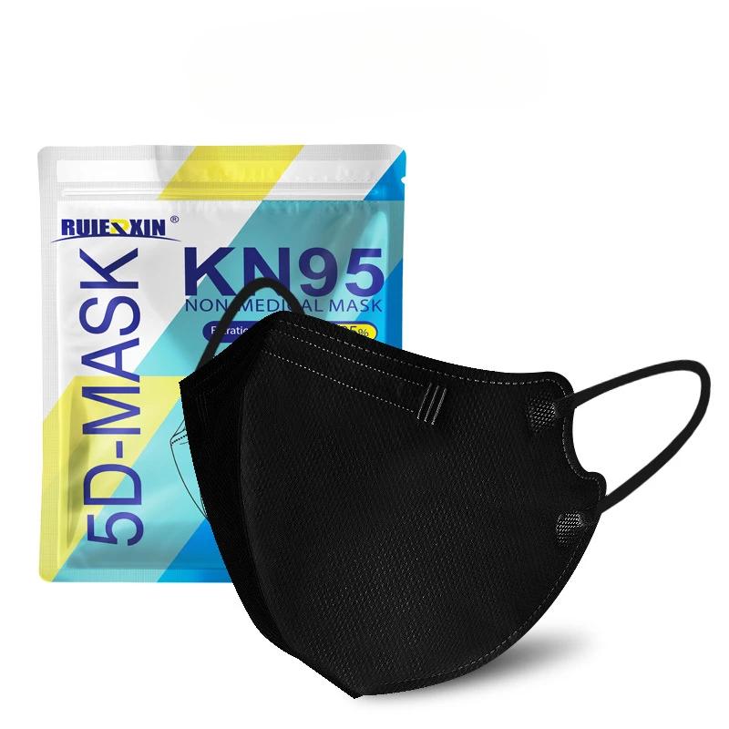 Adult face masks 3D internet celebrity 4-layer KN95 protective Japanese disposable dustproof 2-layer meltblown fabric mascarilla