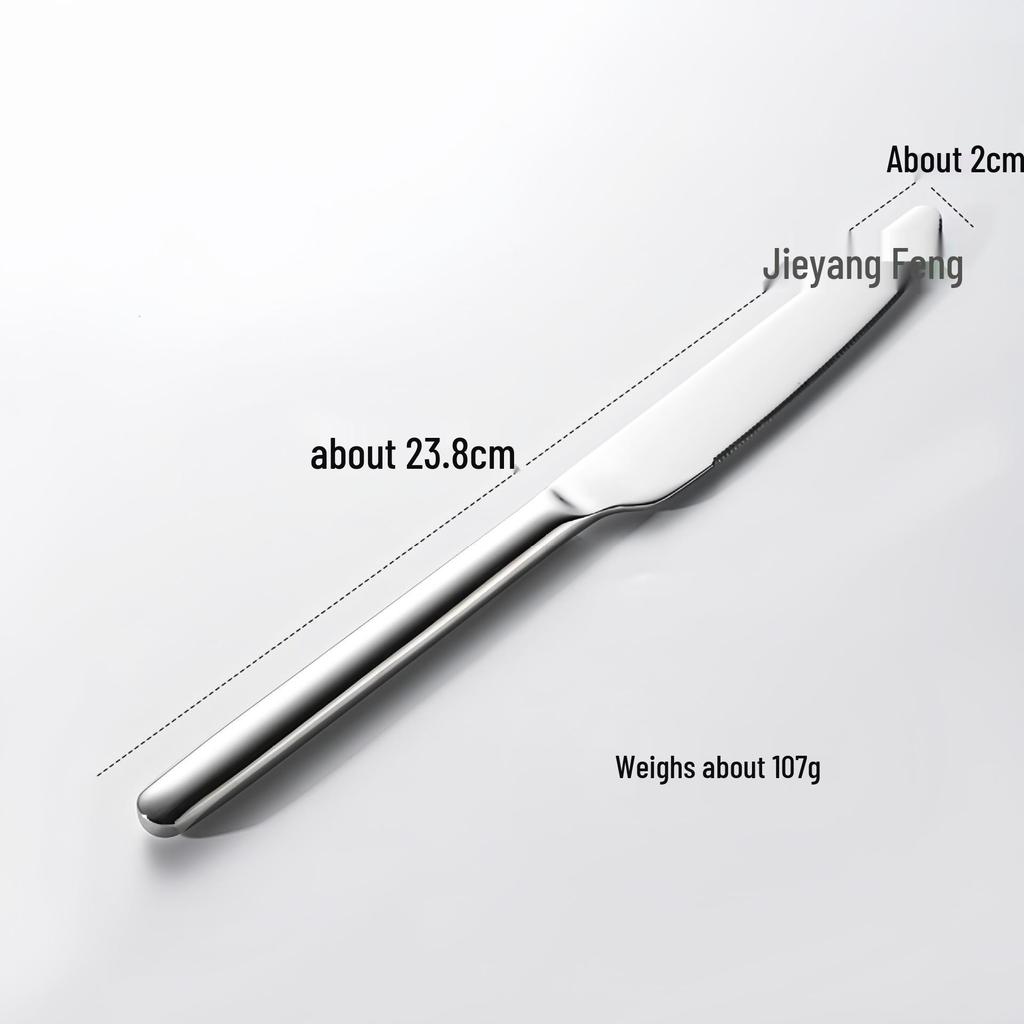 Stainless Steel 304 Cutlery Set: Fork, Spoon, Knife for Hotel, Home, Western Cuisine, Includes Soup and Coffee Spoon, Steak Knife, and Fork.