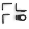 Universal Motorcycle Turn Signal Brackets, 5mm to 10mm Hole | L Shape Relocation Mount Holders for Indicator Lights Compatible with Harley Honda
