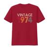 50th Birthday Vintage 1974 T Shirt for Best Friend Women vintage Washed fashion Soft Comfortable streetwear designer clothes