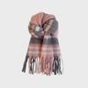 2024 Winter High-End Versatile Striped Scarf: Thickened, Warm, and Chic Korean Autumn/Winter Shawl