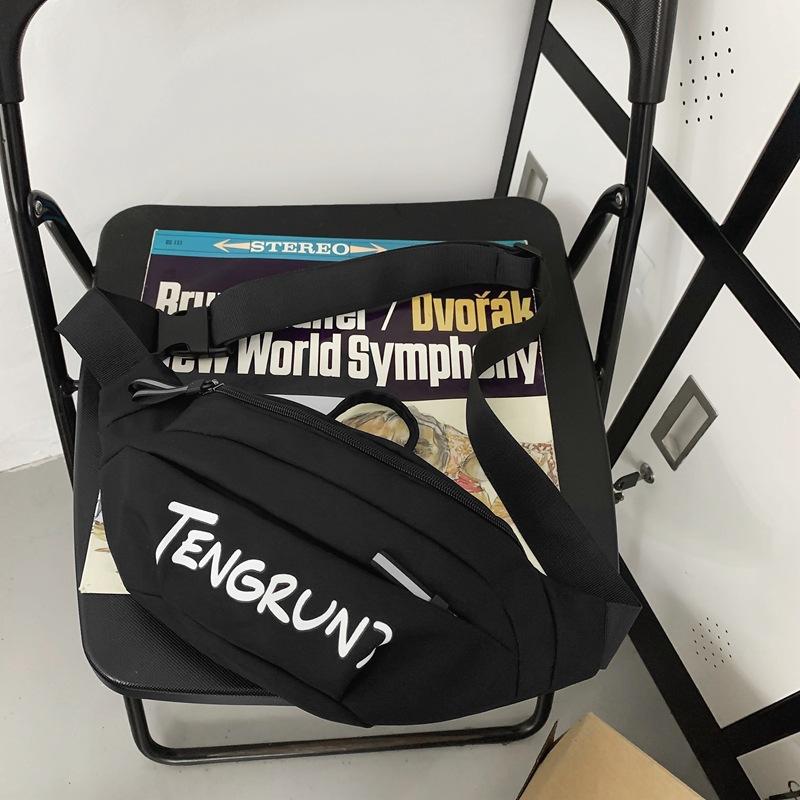 Crossbody Bag Boys Japanese Trendy Brand Fashion Versatile Breast Bag Shoulder Mobile Phone Satchel Casual Simple Backpack Women