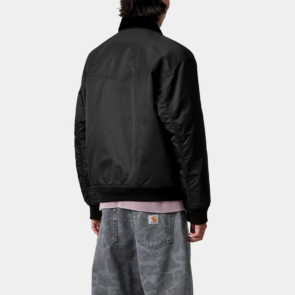 Carhartt WIP FW25 Santa Fe Alumni Jacke Klassisch Locker Reißverschluss Diamantsteppung Langarm Jacke Herrenjacken I035147-31Y-XX