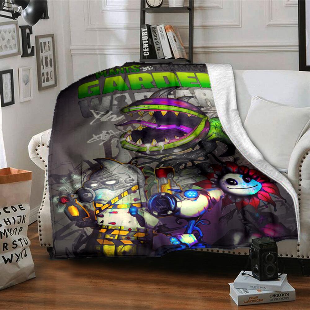 Plants Vs. Zombies Blanket Comfortable Great for Livingroom Picnics Bed Four Seasons Universal Modern Unique Gift for Family and Friends Camping