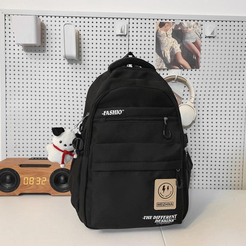 Schoolbag Female Korean Version Harajuku Backpack Campus Style Junior High School Student Schoolbag Female Simple Large-capacity Backpack