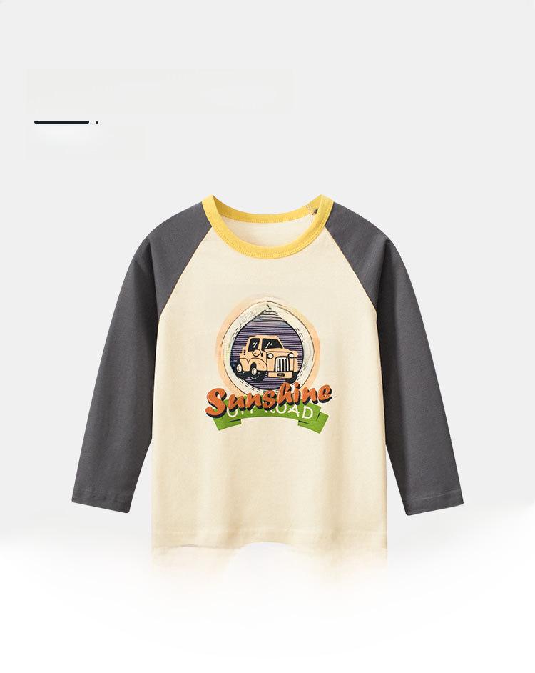 27kids Koreanischer Stil Jungen Langarm Herbst T-Shirt